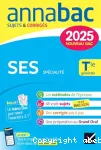 Annales du bac Annabac 2025 SES spécialité Tle générale