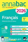 Annabac Français 1ère générale. Bac 2026