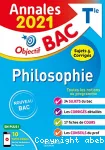 Philosophie / annales bac 2021