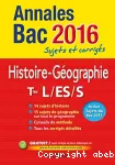 Annales 2016 Histoire-Géo Terms L/Es/S