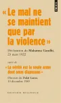 Le mal ne se maintient que par la violence, Déclaration du Mahatma Gandhi lors de son procès, le 23 mars 1922