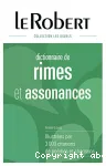 Dictionnaire des rimes & assonances