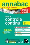 Tout le contrôle continu 1ère générale. Histoire-géographie, enseignement scientifique, anglais,espagnol, spécialités