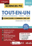 Sciences Po- Tout en un - Concours commun des IEP 2023